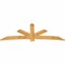 Ekena Millwork Alberta Rough Sawn Timber Gable Bracket, Western Red Cedar, 96"W x 36"H x 2"D x 6"F, 9/12 Pitch GBW096X36X0206ALB00RWR - alternate 3